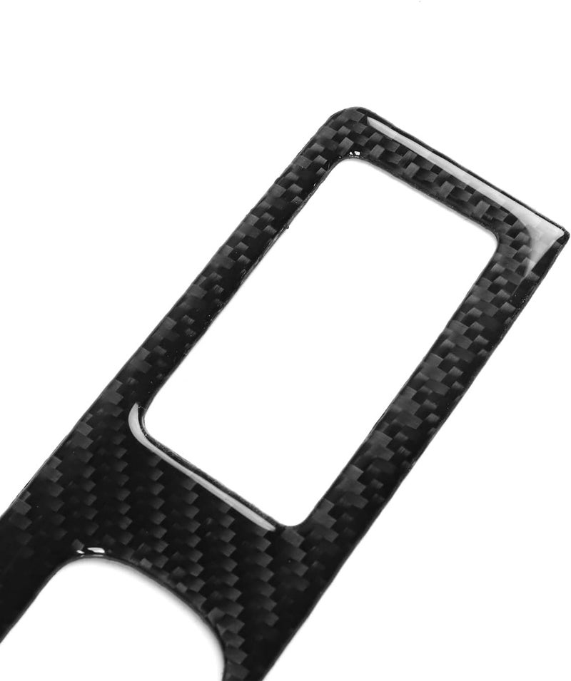 PJFUS Real Soft Carbon Fiber Car Center Console USB Port Power Outlet Panel Trim Sticker Compatible with Dodge Ram 1500/2500/3500 2019-2023(Crew Cab Version) Auto Interior Accessories Black - Image 5